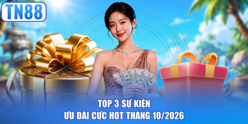 Top 3 sự kiện ưu đãi cực hot tháng 10/2026